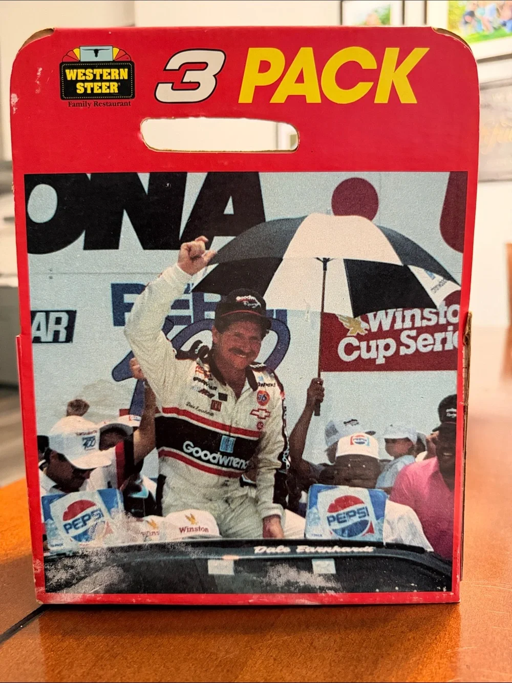 NASCAR Dale Earnhardt Racing Vintage 3 Pack Beverage Carrier with Cans